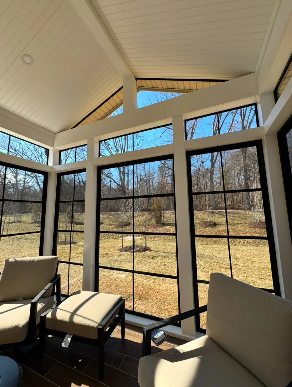 Three-season room interior · Sterling, VA